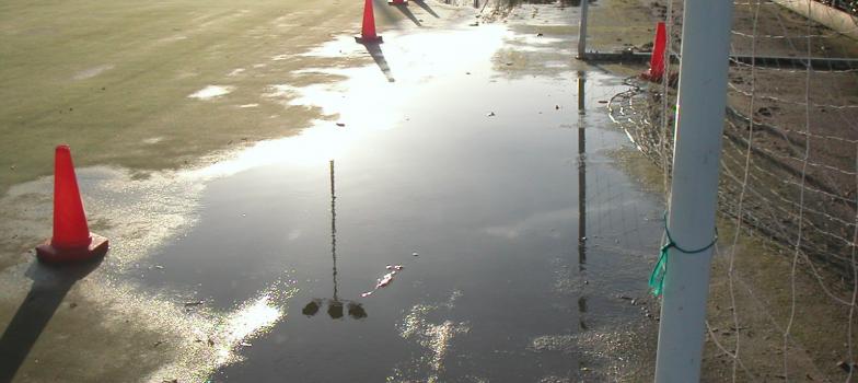 Has your artificial pitch flooded?
