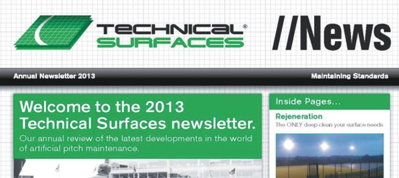 Technical Surfaces 2013 Newsletter